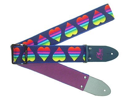 Elara Straps [エララストラップ] Rainbow Heart Indigo Ultrasuede - Ksound ONLINE SHOP